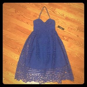 Royal Blue Eyelet LuLu’s dress